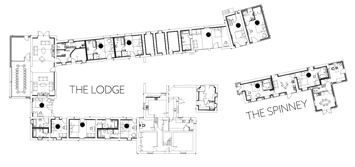 West Acre Lodge map